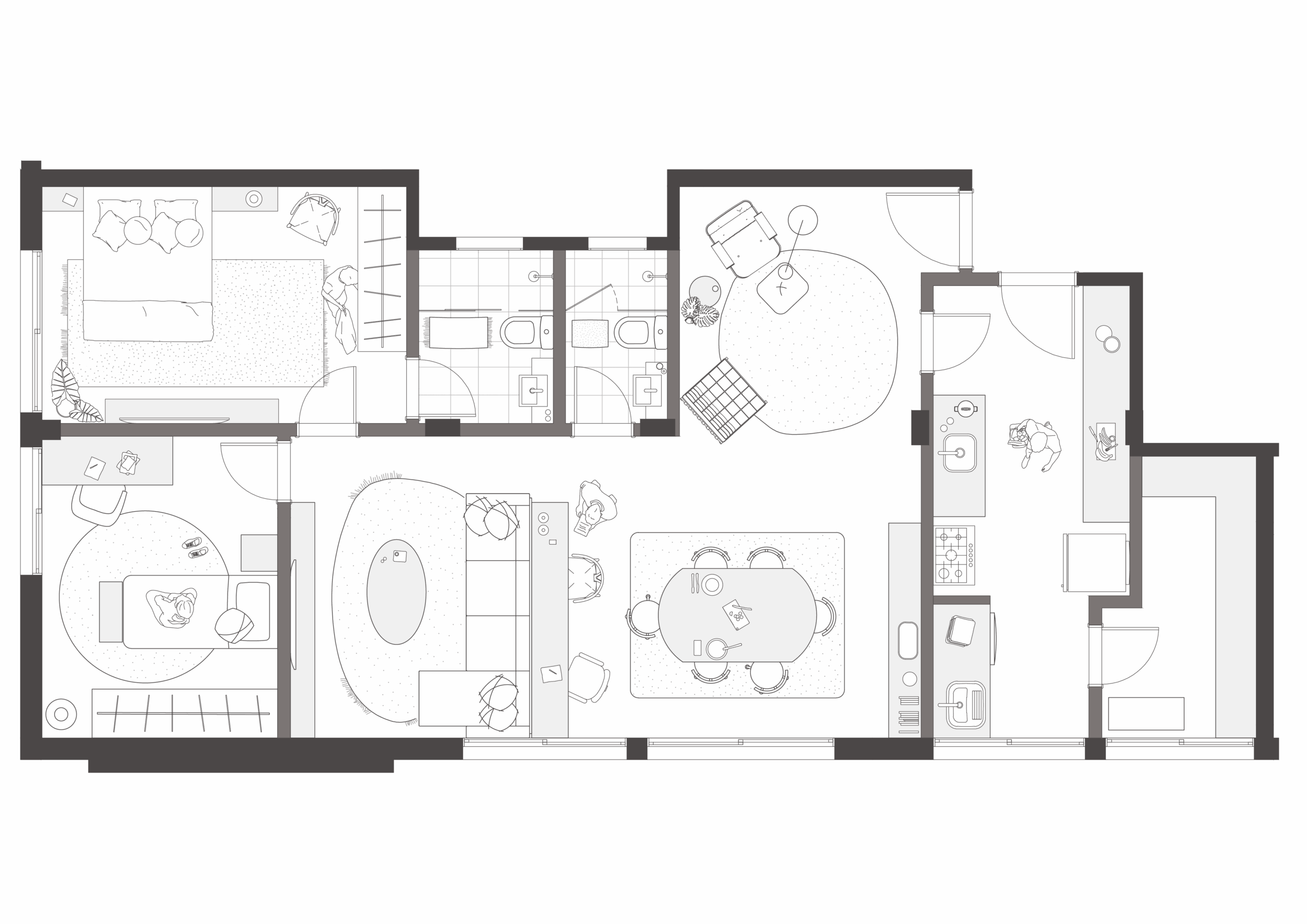Planta Layout _2dorm_02_Cinza